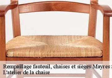Rempaillage fauteuil, chaises et sièges  mayres-savel-38350 L'atelier de la chaise