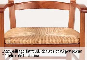 Rempaillage fauteuil, chaises et sièges  mens-38710 L'atelier de la chaise