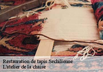 Restauration de tapis  sechilienne-38220 L'atelier de la chaise